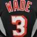 2018 WADE#3 Heat Retro Night Black NBA Jersey