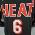 2018 JAMES#6 Heat Retro Night Black NBA Jersey