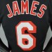 2018 JAMES#6 Heat Retro Night Black NBA Jersey