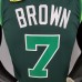 2021 BROWN#7 Celtics Bonus Edition Dark Green NBA Jersey