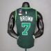 2021 BROWN#7 Celtics Bonus Edition Dark Green NBA Jersey