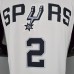 LEONARD#2 Spurs White NBA Jersey