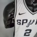 LEONARD#2 Spurs White NBA Jersey