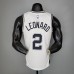 LEONARD#2 Spurs White NBA Jersey