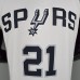 DUNCAN#21 Spurs White NBA Jersey