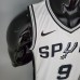 PARKER#9 Spurs White NBA Jersey