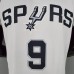 PARKER#9 Spurs White NBA Jersey