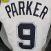 PARKER#9 Spurs White NBA Jersey