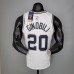GINOBILI#20 Spurs White NBA Jersey