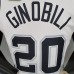 GINOBILI#20 Spurs White NBA Jersey