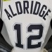 ALDRIDGE#12 Spurs White NBA Jersey
