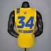 2021 ANTETOKOUNMPO#34 All-Star Yellow NBA Jersey