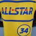 2021 ANTETOKOUNMPO#34 All-Star Yellow NBA Jersey