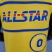 2021 LILLARO#0 All-Star Yellow NBA Jersey