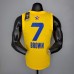 2021 BROWN#7 All-Star Yellow NBA Jersey