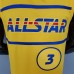 2021 PAUL#3 All-Star Yellow NBA Jersey