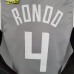 2021 RONDO 4 Los Angeles Clippers Bonus Edition Grey NBA Jersey 8143051
