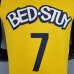 Durant 7 Brooklyn Nets Commemorative Edition Yellow NBA jersey 9851038