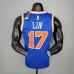 2021 LIN 17 New York Knicks Blue NBA Jersey 8333119