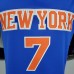 2021 ANTHONY 7 New York Knicks Blue NBA Jersey 9291211