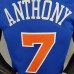 2021 ANTHONY 7 New York Knicks Blue NBA Jersey 9291211