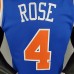 2021 ROSE 4 New York Knicks Blue NBA Jersey 6201869