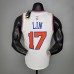 2021 LIN 17 New York Knicks White NBA Jersey 9009164