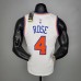 2021 ROSE 4 New York Knicks White NBA Jersey 7043001