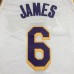 Los Angeles Lakers 6 Retro White NBA Jersey 2683414