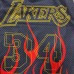 Los Angeles Lakers 34 Shaquille O Neal Retro Flame version NBA Jersey 8305010