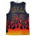 Los Angeles Lakers 34 Shaquille O Neal Retro Flame version NBA Jersey 8305010