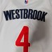 Washington Wizards 4 Russell Westbrook City Edition White NBA Jersey 4015855
