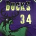 Milwaukee Bucks 34 Purple NBA Jersey 9585933
