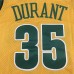 Seattle SuperSonics 35 Yellow Retro NBA Jersey 7250797