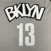 Brooklyn Nets 13 Gray NBA Jersey 3233160