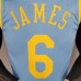 2021 James 6 Lakers Minneapolis Edition Blue NBA Jersey 8693037