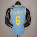 2021 James 6 Lakers Minneapolis Edition Blue NBA Jersey 8693037