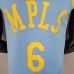 2021 James 6 Lakers Minneapolis Edition Blue NBA Jersey 8693037