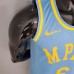 2021 James 6 Lakers Minneapolis Edition Blue NBA Jersey 8693037