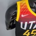 2021 MITHCHLL 45 Utah Jazz City Edition Jersey Black Red NBA Jersey 9533599