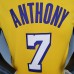ANTHONY 7 Lakers V neck City Edition yellow NBA jersey 5626375
