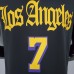 2021 ANTHONY 7 Los Angeles Lakers Black Latin Black NBA Jersey 4711462