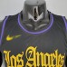 2021 ANTHONY 7 Los Angeles Lakers Black Latin Black NBA Jersey 4711462