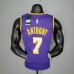 ANTHONY 7 Lakers purple yellow side NBA jersey 1737426