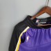 Lakers Purple Black Side NBA Shorts-7382370