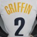 GRIFFIIN#2 Brooklyn Nets graffiti white NBA jersey-1343272