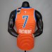 ANTHONY#7 Thunder Jordan Orange NBA Jersey-6878398