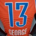 GEORGE#13 Thunder Jordan Orange NBA Jersey-2482608