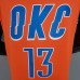GEORGE#13 Thunder Jordan Orange NBA Jersey-2482608