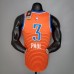 PAUL#3 Thunder Jordan Orange NBA Jersey-7116735